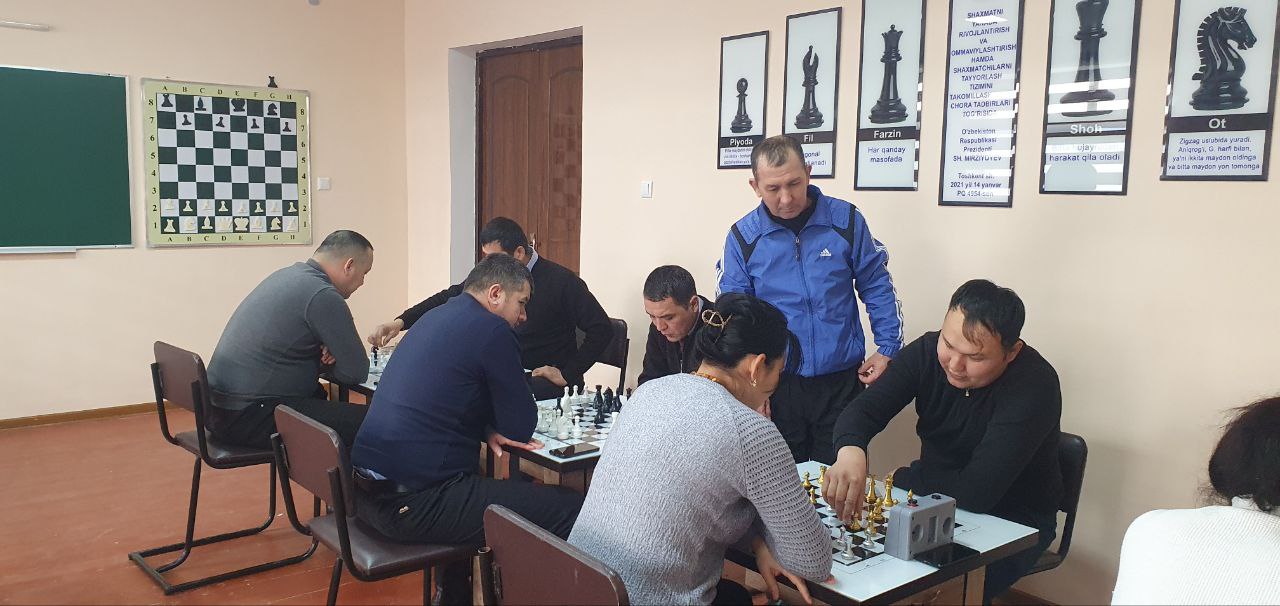 “Shaxmat” sport turi bo‘yicha musobaqa tashkil etildi.