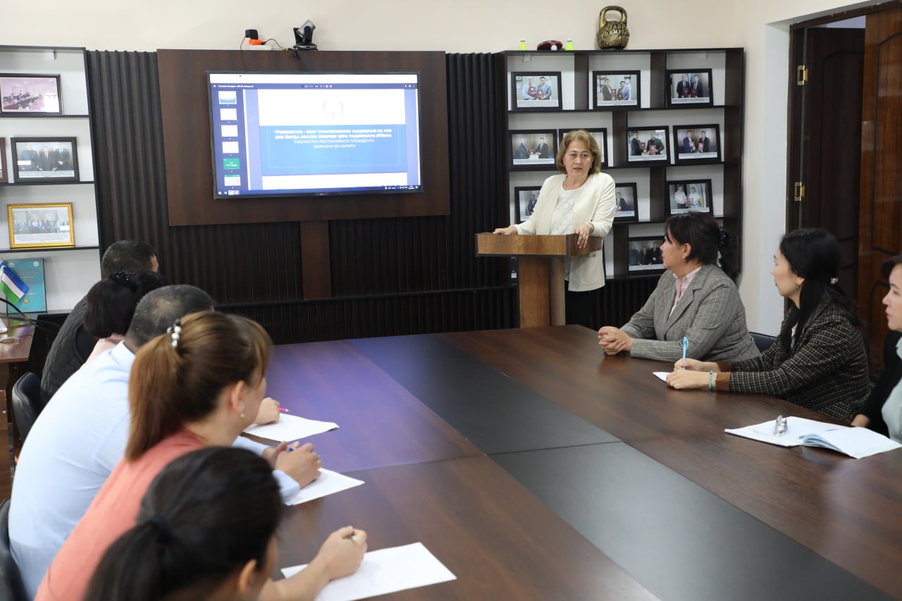 Nukus filialida &laquo;Oʻzbekiston–2030&raquo; strategiyasi boʻyicha tushuntirish ishlari olib borildi.