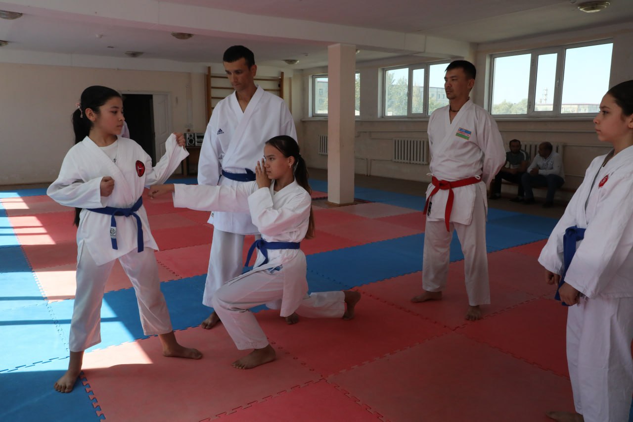 Nukus filialida Nukus shahar 1-son sport maktabi karate bazasida mahorat darsi tashkil etildi