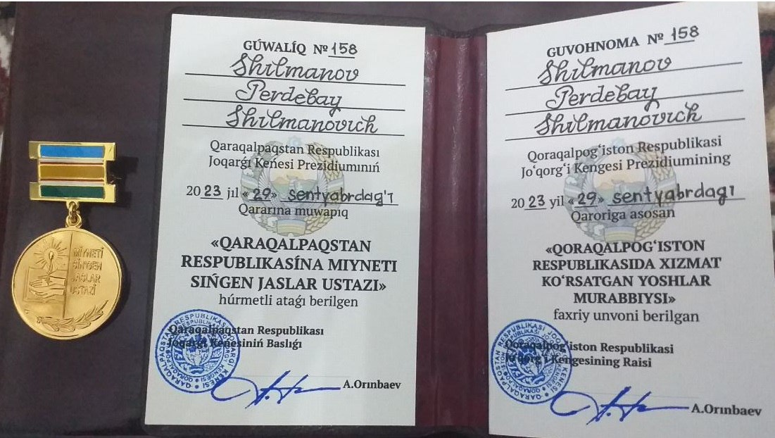Uztozni faxriy unvon bilan tabriklaymiz!