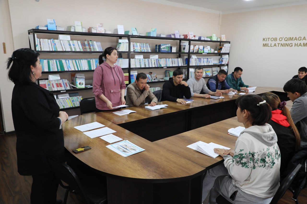 📌Nukus filialida “Eng yaxshi kitobxon” tanlovi o‘tkazildi.