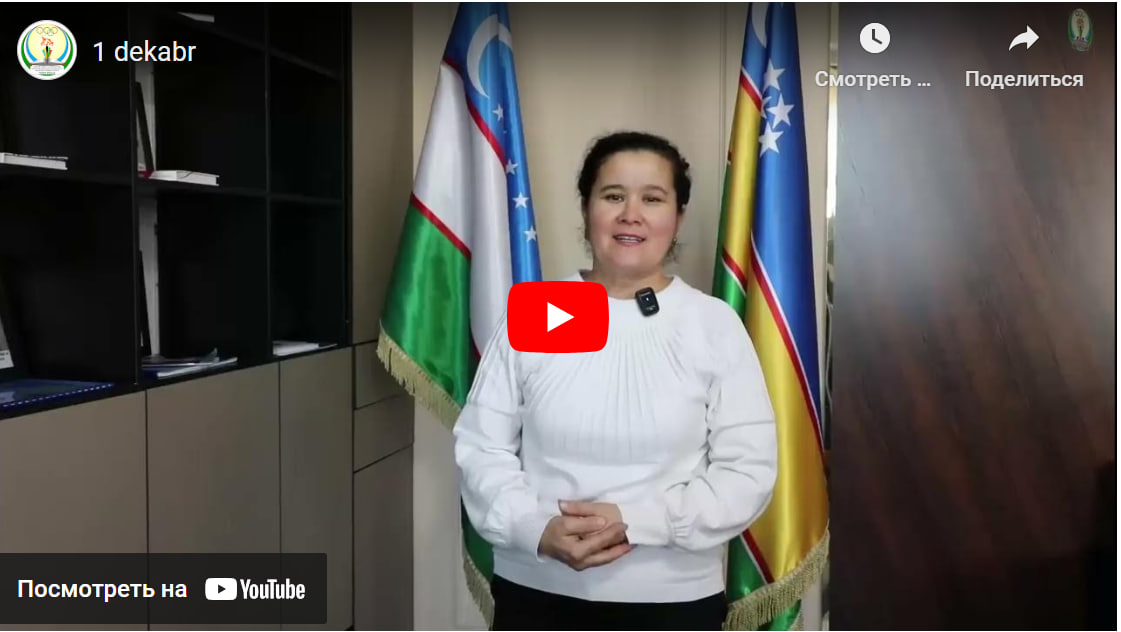 1-dekabr Qoraqalpoq tiliga davlat tili maqomi berilgan kuni munosabati bilan Nukus filiali xodimlari tomonidan tayyorlangan videorolik
