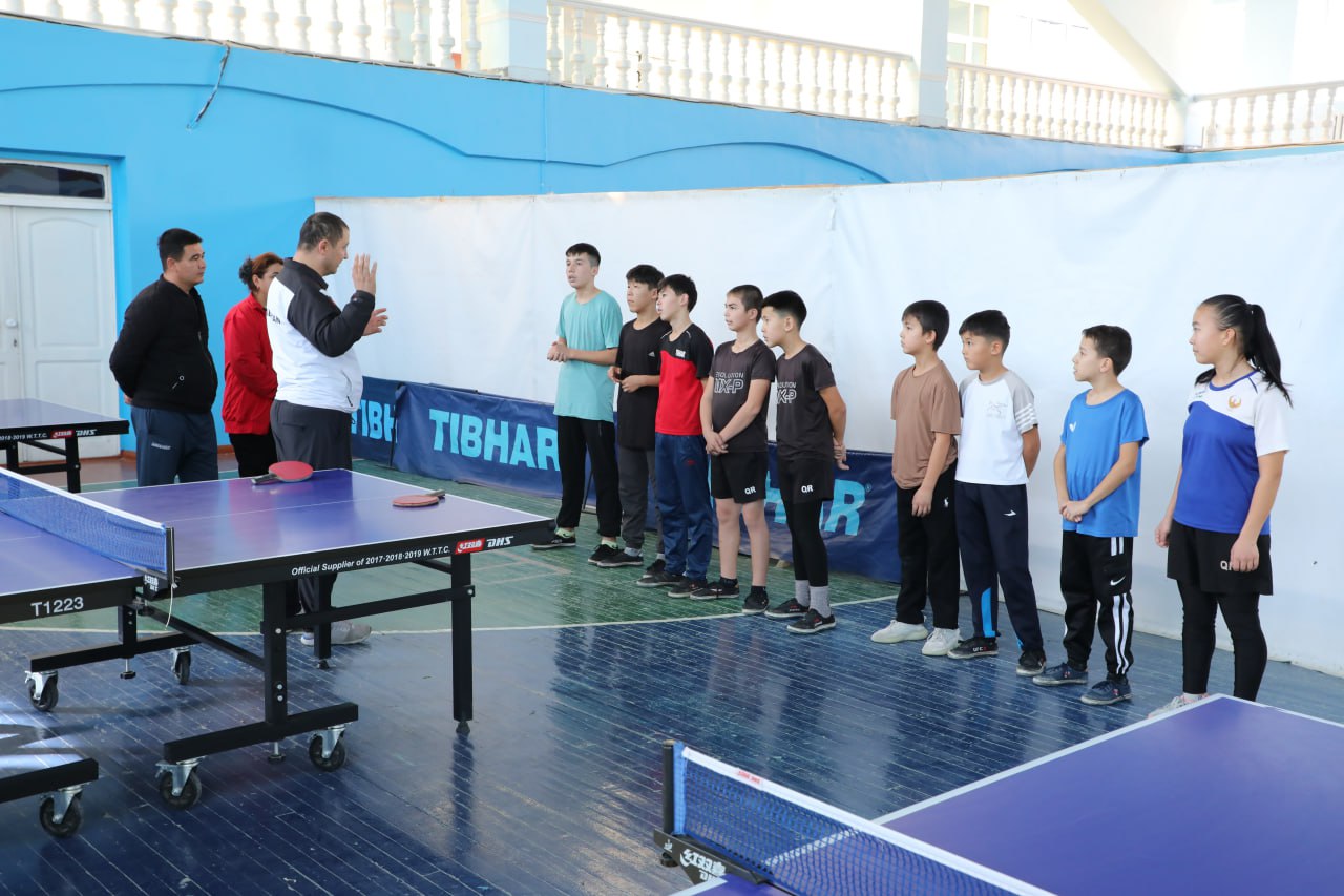 Nukus shahar Olimpiya va paralimpiya sport turlariga tayyorlash markazi Stol tennisi bazasida mahorat darsi tashkil etildi