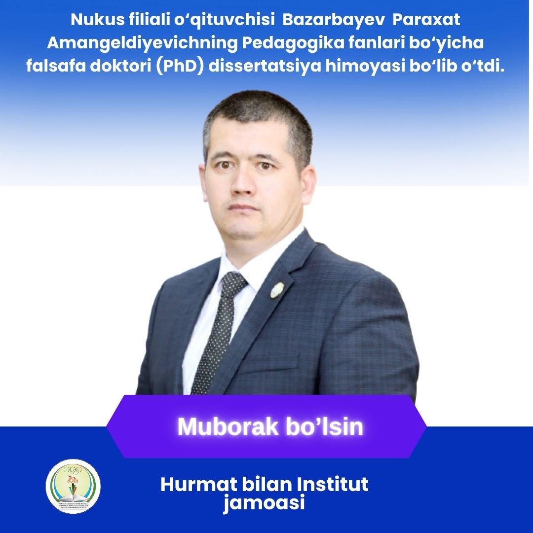 Dissertatsiya himoyasi bo‘lib o‘tdi.