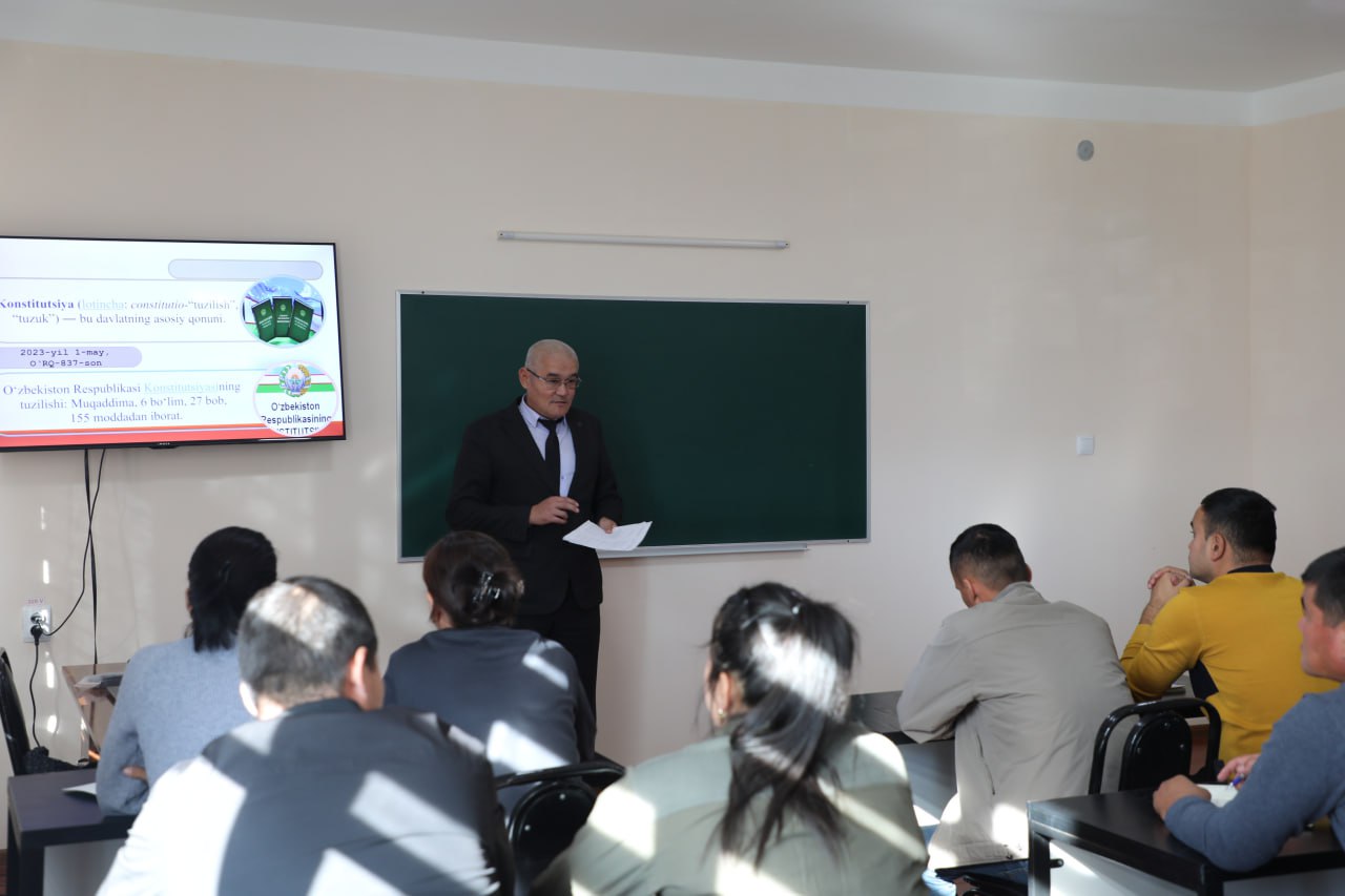 Nukus filialida ochiq dars o‘tkazildi.