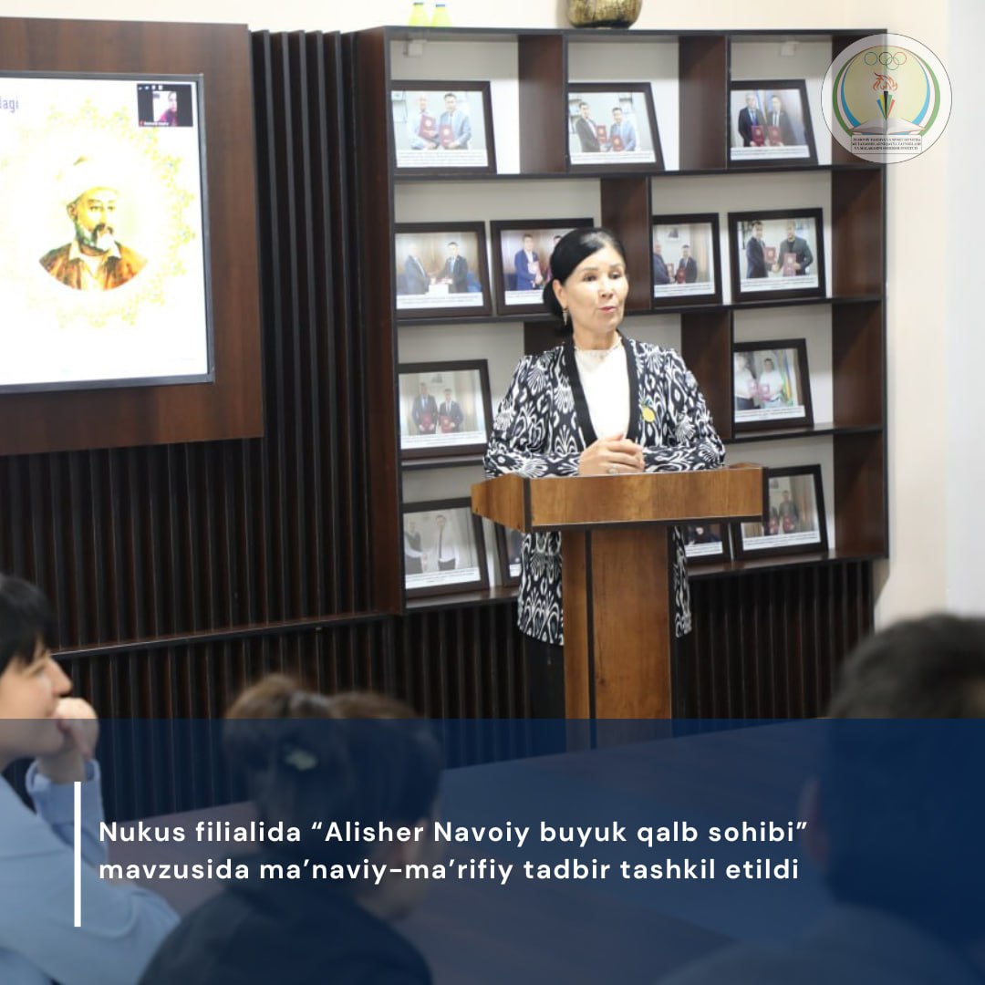 Nukus filialida “Alisher Navoiy buyuk qalb sohibi” mavzusida ma’naviy-ma’rifiy tadbir tashkil etildi