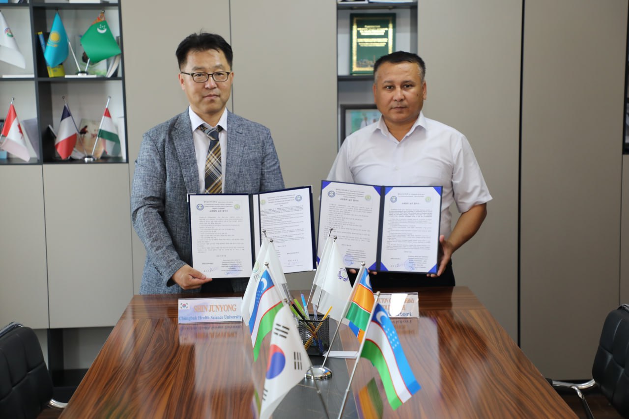 Nukus_filiali 교류협력 실무 협약서 bilan hamkorlik